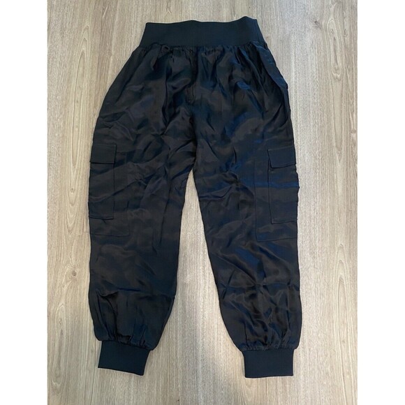 Cinq a Sept Giles Twill Cargo Joggers Small Black Sz Small - Picture 8 of 11